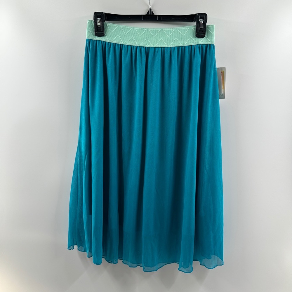 LuLaRoe Lola Skirt NWT – Women’s Small Teal & Turquoise
